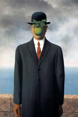The Son of Man Rene Magritte Art Wall Indoor Room Outdoor Poster - POSTER 20x30