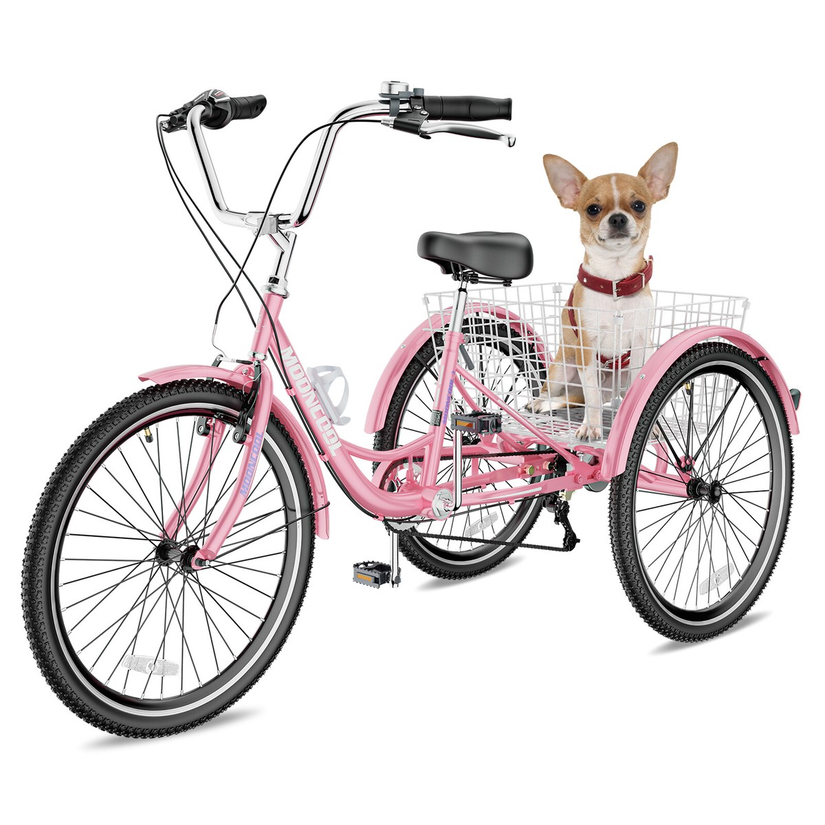 EOYOBIKE Adult Tricycle Three Wheel Beach Cruiser 7 Speed 24 inch