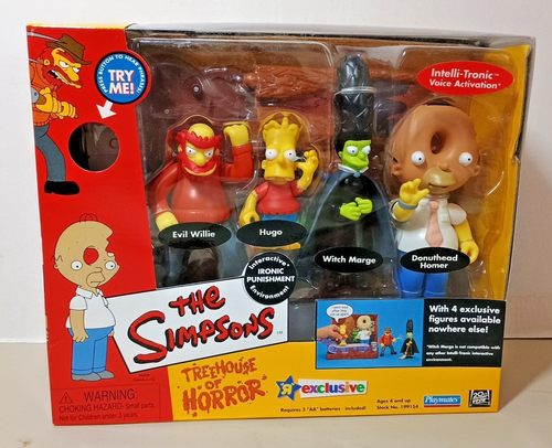 2002 Toys R Us Exclusive The Simpsons Treehouse of Horror Ironic Punishment Set