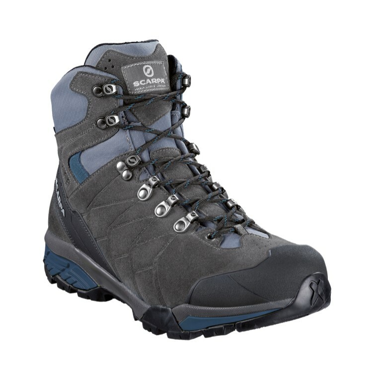 Scarpa ZG Trek GTX Men Trekking Shoes Titanium Lake Blue Hiking