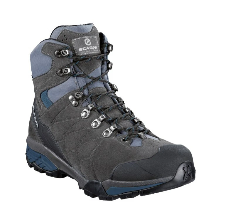 Scarpa Zg Trek GTX Men Trekking Shoes Titanium Lake Blue Walking