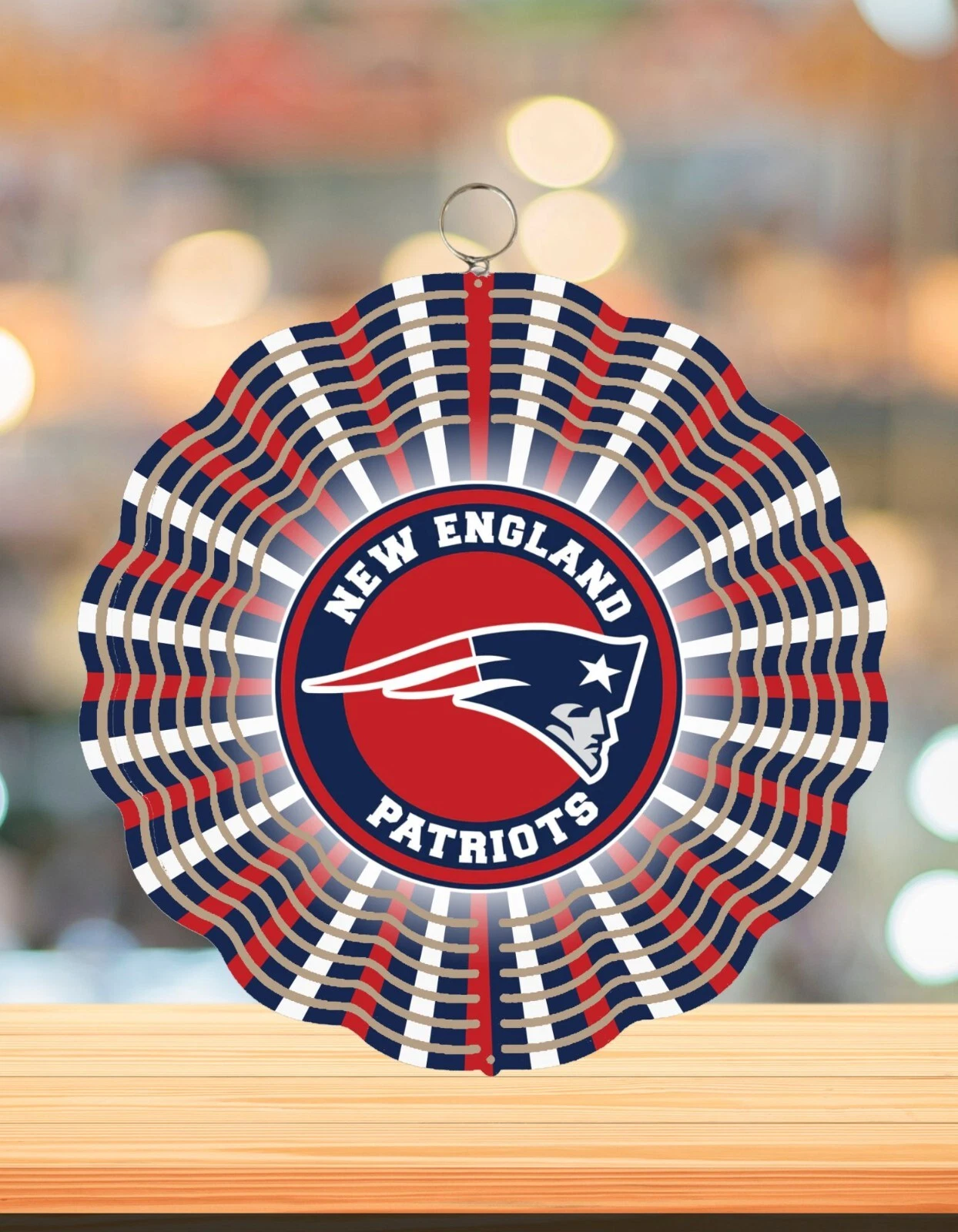 Patriots Round Wind Spinner