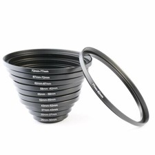 K F Concept 11Pc Metal Stepping Rings Step Up Ring Set For Canon Nikon DSLR Lens