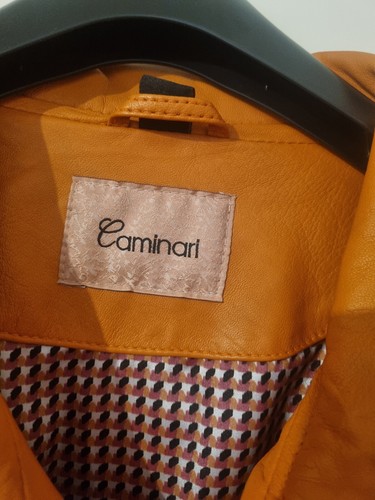 Echt Lederjacke Neu Gr 50 orange - Bild 3 von 8