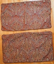 CROSCILL HOME Burgundy Red Gold Paisley Corde...