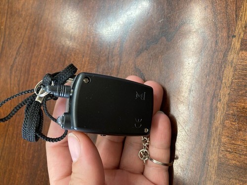 PERSONAL KEYCHAIN ALARM w/ LIGHT, PANIC BUTTON, & LANYARD #SB-220G SILVER (SS2) - Picture 3 of 6