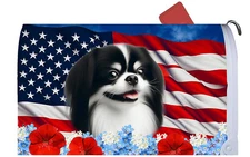 Japanese Chin Patriotic Mail Box Cover