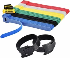 60 PCS 6 Inches Reusable Cable Ties, Adjustable Cord Straps, Cable Organizer, Co