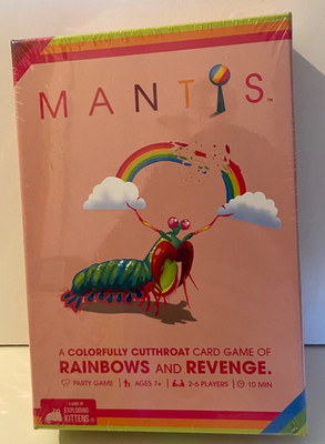MANTIS Cutthroat Kartenspiel von Exploding Kittens Rainbows & Revenge Party versiegelt