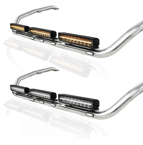 Edelstahl DachträGer Mit Leds + LED Lichtleisten FüR Renault T Range Long Haul-image