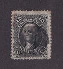 MATT'S STAMPS SCOTT #90 12-CENT GEORGE WASHINGTON, BLACK, E-GRILL, USED CV$475
