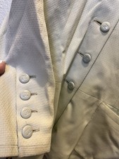 CHANEL RUNWAY OUTSTANDING 14CC LOGO BUTTON CC SILK LINED CLASSIC SUMMER JACKET36
