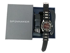 Spinnaker Fleuss Automatic Oxblood Red Watch - Brand New with extra rubber srap