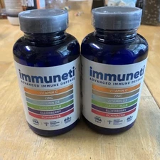 2 Immuneti  Advanced Immune Defense 6-In-1 Supports Overall Health 60ctEXP 12-26