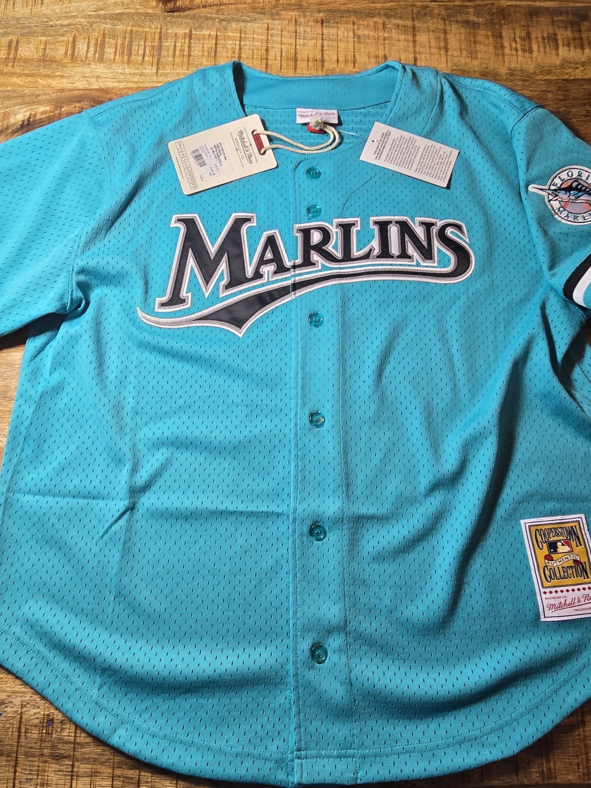 mitchell&ness Florida Marlins ジャージー　2XL MLB Mitchell & Ness Florida Marlins #8 Baseball Jersey New