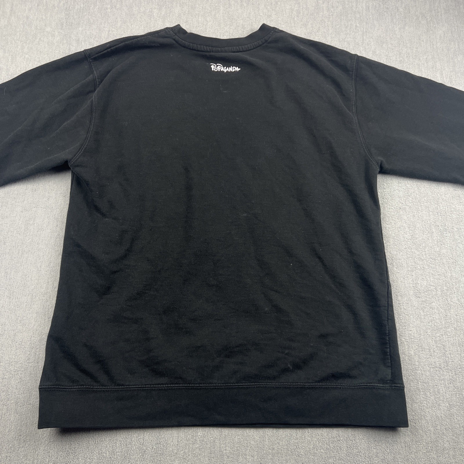 PoPaganda Ron English Sweatshirt Sz M Black Jesus Frankenstein Casper Art Mashup image 4