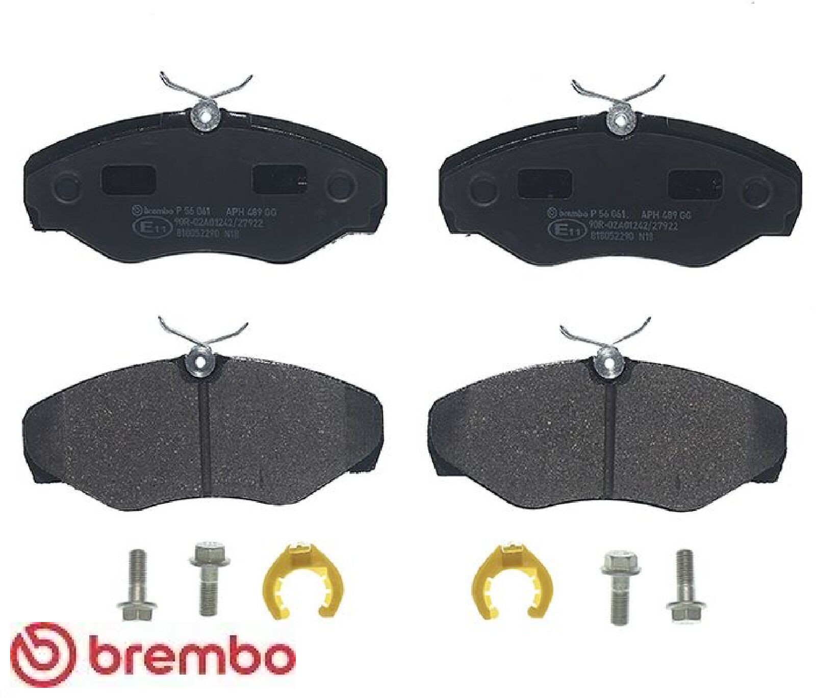BREMBO P 56 061 Bremsbeläge Vorne für Vivaro Trafic Primastar Espace - Bild 2