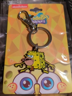 Nickelodeon SpongeBob SquarePants Caveman Enamel Keychain NIB