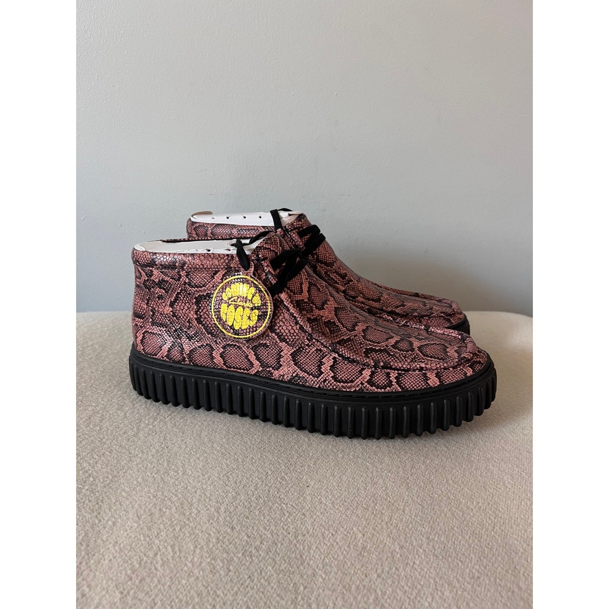 Martine Rose x Clarks Cur Torhill Hi - Size 11 - Rose Snake - NEW