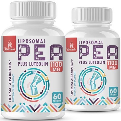 Liposomal PEA 1000mg + Luteolin 100mg for Enhanced Absorption - 120 Softgels
