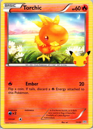 Pokemon TCG Torchic 11/25 McDonalds Collection 2021 LP