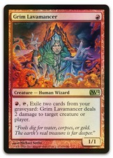 Grim Lavamancer #145 (Foil) (LP) Magic 2012 (M12) M12 Magic MTG