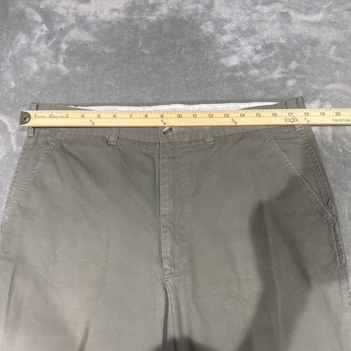 C.C. Filson Hose Herren 36 x 30 grün Baumwolle flache Vorderseite hergestellt in den USA - Bild 4 von 8