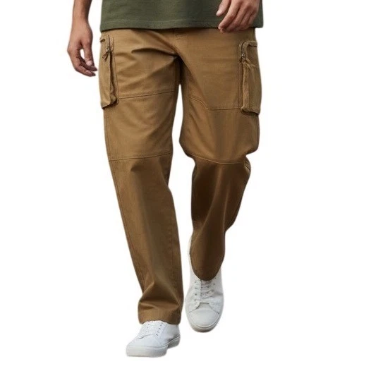 Mode of One Men's Relaxed Fit HR Wide Leg Utility Pants Army Brown Size 33 NWT