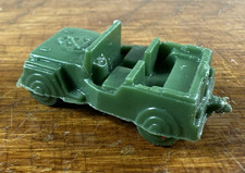 Vintage Lido USA Toys Green Army Plastic Jeep 1 5/8  