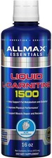 ALLMAX Liquid L-Carnitine 1500 Blue Raspberry or Fruit Punch 16 oz 473 ml 