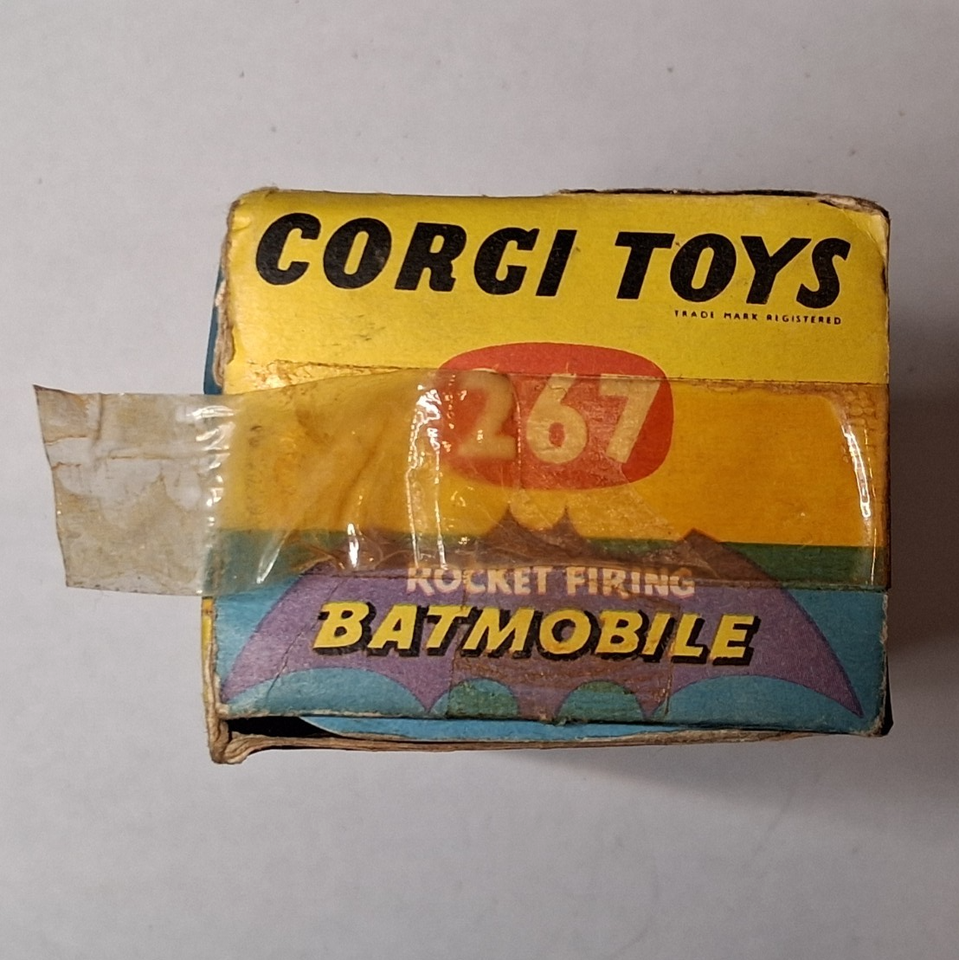 Corgi Toys 267 Batmobile Red Bats on Gold Hubs 1966 - Boxed First ...