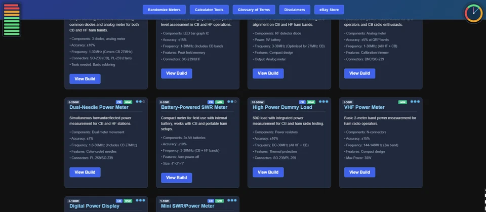 CB Radio & Ham Radio RF Meter Builds - VOL 1 | 10 DIY Builds on CD-ROM Foto 4 de 4