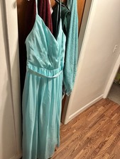 Vera Wang Bridesmaid Dress Spa Blue Size 16