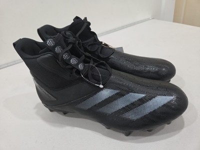 Adidas Adizero Chaos Football Cleats Triple Black ID9103 Mens Size 12 NEW