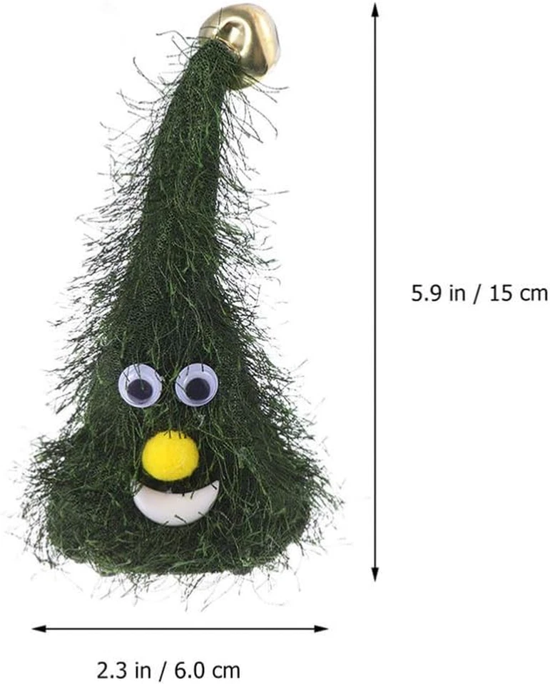 2 Pezzi Di Albero Di Natale Danzante Tintinnio Di Campane Che Canta E Balla Albe - Immagine 2 di 4