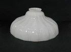 Vtg Industrial Sheffield Opal White Milk Glass Light Lamp 9” Shade 2 ¼” Fitter B