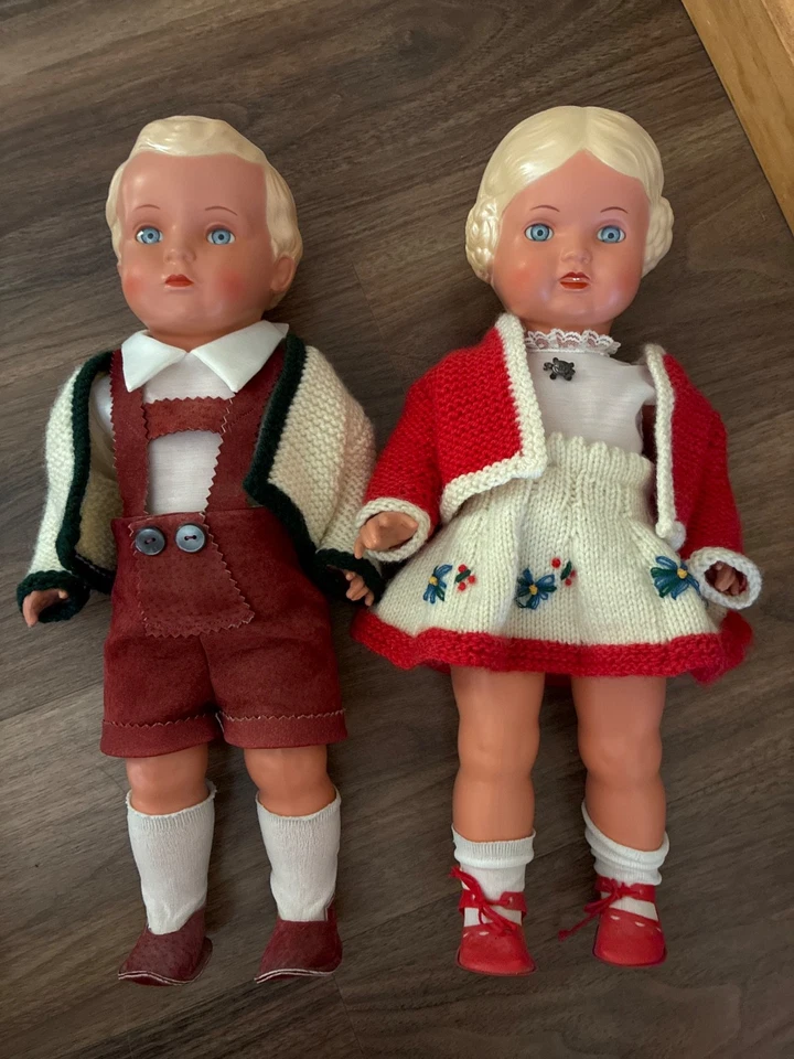 Muñecas Schildkrot, NIÑO y NIÑA, ropa estilo alemán, marca tortuga, Foto 2 de 4