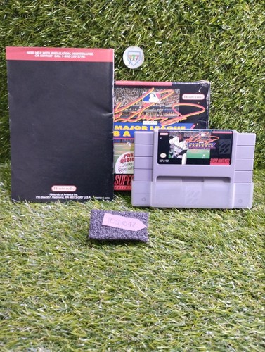 Ken Griffey Jr. Presents Major League Baseball Super Nintendo Complete in Box - Picture 11 of 18