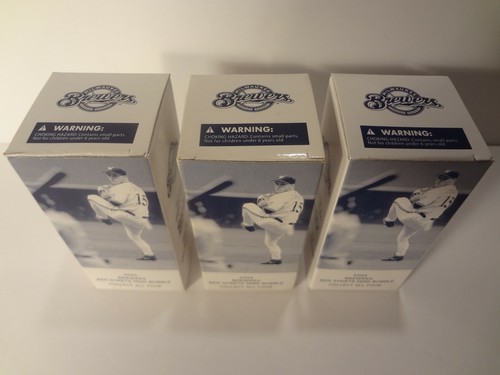 3X Fogli Ben Milwaukee Brewers Mini Bobbleheads 2004 Sentinella - Foto 11 di 11