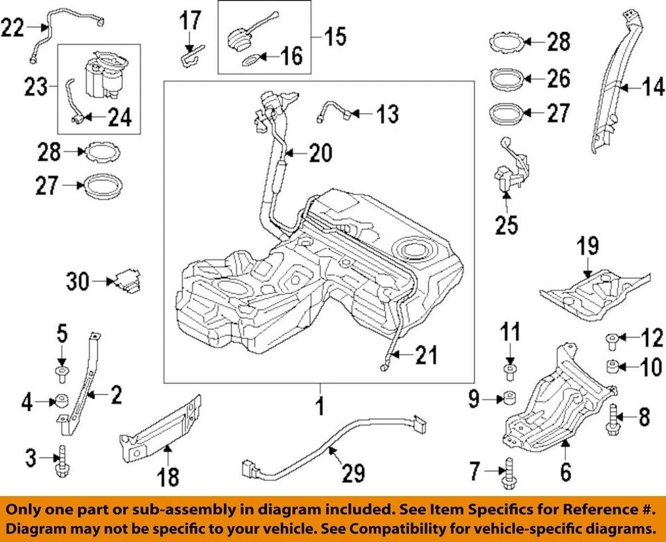 Used Fuel Pump fits: 2012 Audi A6 Pump Assembly tank mounted 3.0 Grade A Foto 3 de 4
