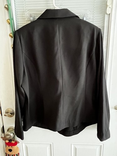 Midnight Velvet Jacket Black Formal 3 Button Blazer Worn Once Sz 18 - Picture 4 of 4