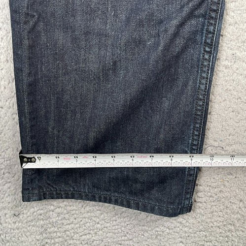 Rocawear Jeans Herren 38x34 blau Y2K Baggy bestickt Taschen gerades Bein Denim - Bild 14 von 15