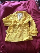 Ladies Orvis Vintage Double Breasted Belted Pea Coat Waterproof Large