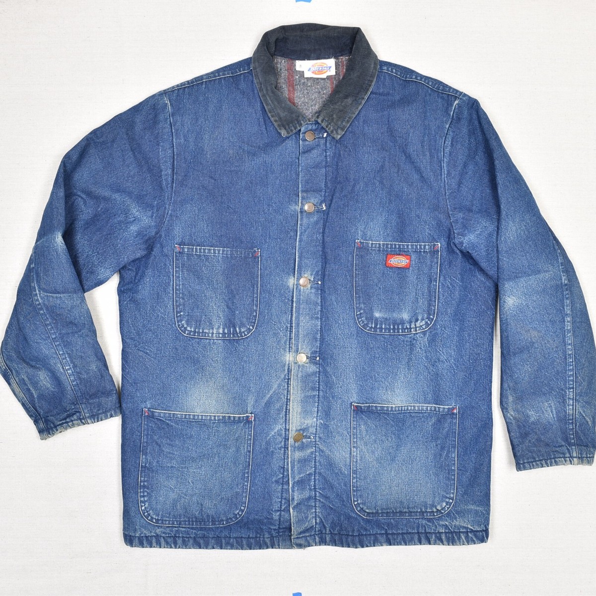 ジャケット・アウター DICKIES / 90's ~ coverall denim jacket Vintage Dickies Jacket Mens XL Denim Chore Coat Blanket
