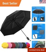Travel-Friendly Compact Umbrella with Fail Safe Wind Resistance Technology