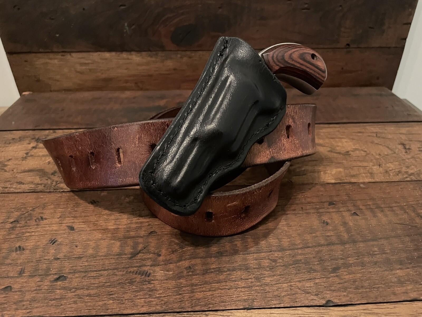 Custom Leather Pocket Holsters for NAA .22 Mag 1 1/8 Barrel - 2 Pack - Australia