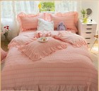 Princess Bedding Set Ruffled Duvet Cover Bed Sheet Pillowcases Home Textiles