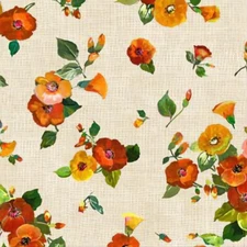 Harvest Tribute Cotton Fabric Fall Floral Michael Miller  By the Yard  