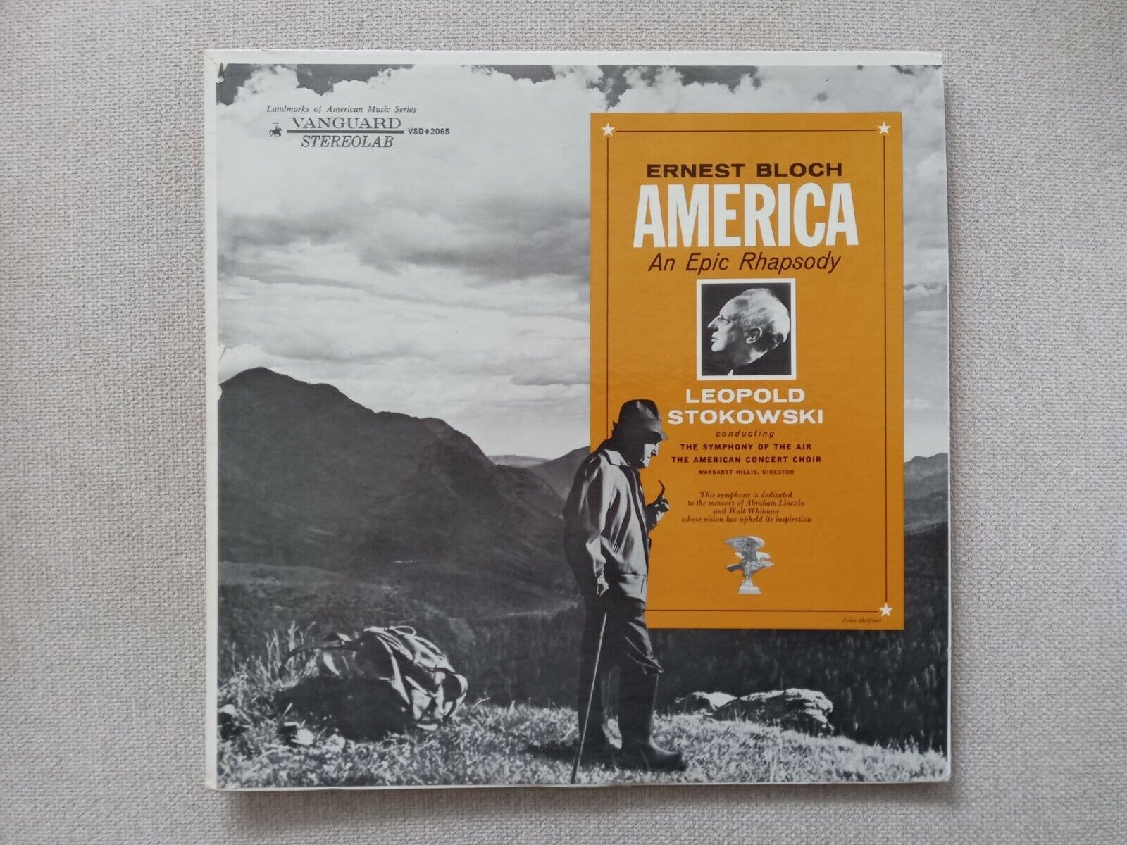 ERNEST BLOCH America an Epic Rhapsody VANGUARD VSD-2065 (1st Press, Stereo) LP