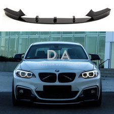 FOR BMW 2 SERIES F22 F23 FRONT SPLITTER LIP VALANCE DIFFUSER SPOILER BLACK 14-21